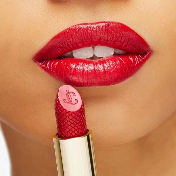 JIMMY CHOO SEDUCTION COLLECTION 0.12 SATIN LIP COLOR #015 CHERRY KISS